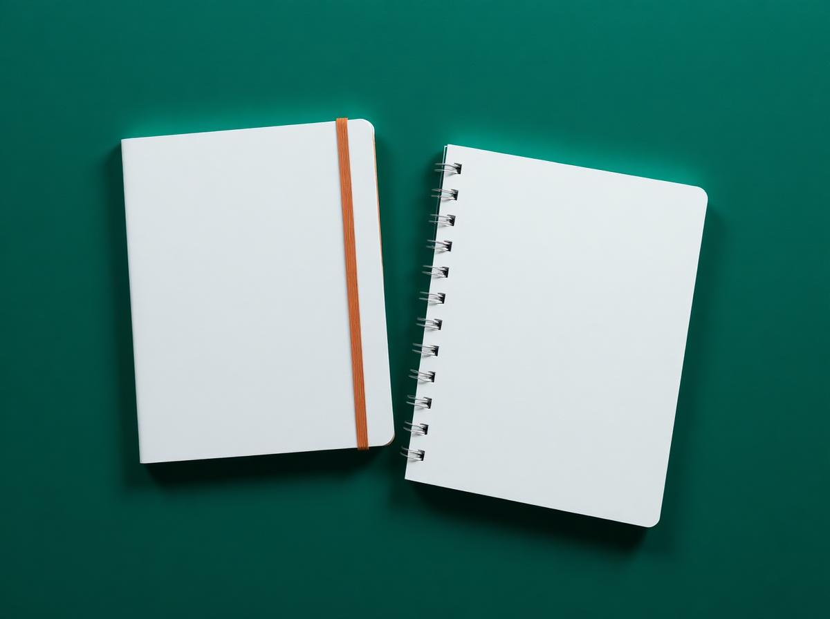 Notizbücher – Mockup aus eigener Produktion