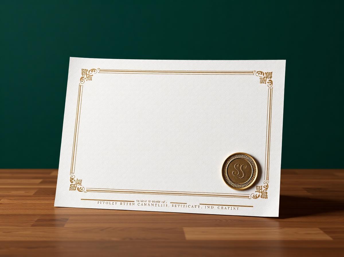 Urkunden – Mockup aus eigener Produktion